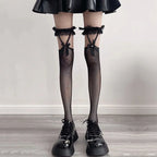 Nylon Mesh Ripped Fishnet Stockings