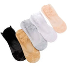 Floral Lace Low Tube Womens Socks