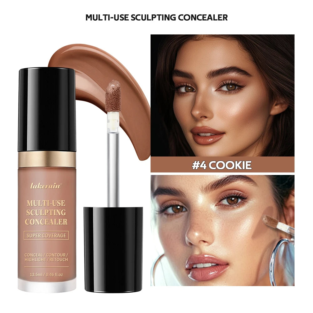 5 Color Liquid Face Concealer Waterproof Oil Control Foundation