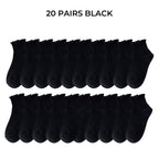 Polyester Elastane Ruffle Crew Socks Set