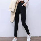 Fleece Lined Thermal Leggings High Waist Winter Warm Pants