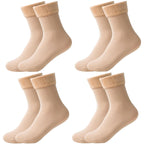 Thick Velvet Fleece Lined Winter Socks for Women