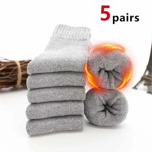 Wool Blend Thermal Crew Socks For Men - 10