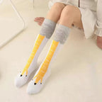 Polyester Nylon Over Knee Animal Print Stockings