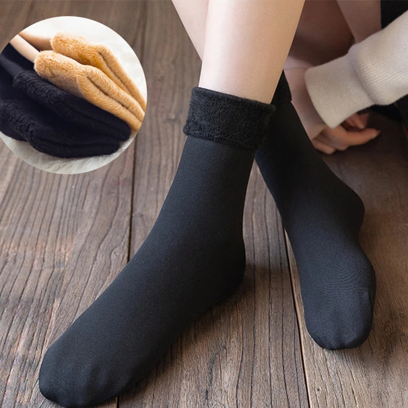 Polyester Fleece Lined Winter Socks - 2