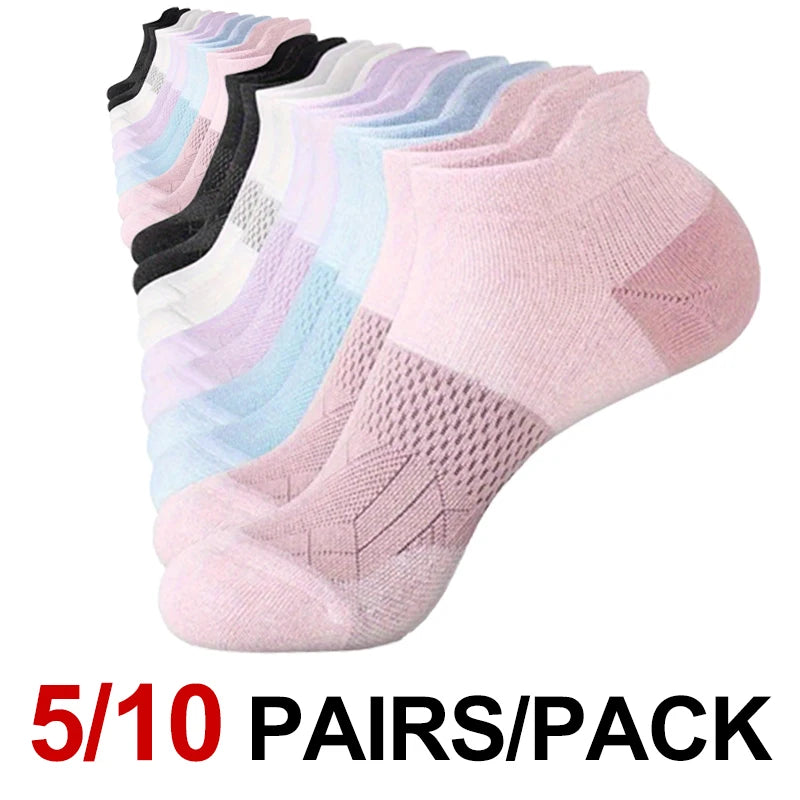 Polyester Blend Low Cut Sports Socks