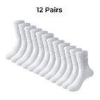 Polyester Elastane Women Casual Knee High Socks 6 Pairs