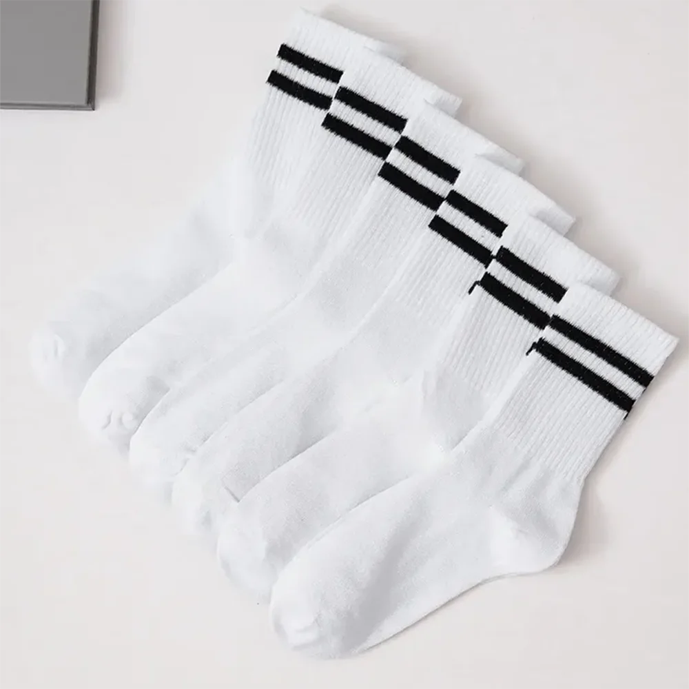 Polyester Elastane Crew Socks Multi Pack - 2