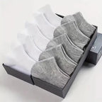 Mens Polyester Elastane Breathable No Show Ankle Socks