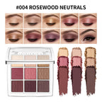 9 Shade Powder Eyeshadow Palette Matte And Glitter Makeup