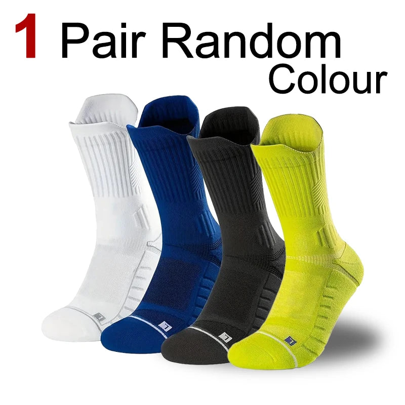 Nylon Spandex Crew Sports Socks for Men