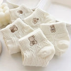 Polyester Elastane Cartoon Print Low Tube Casual Ankle Socks