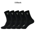 Polyester Elastane Crew Socks Cross Pattern