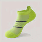 Polyester Elastane Striped Low Cut Sports Ankle Socks
