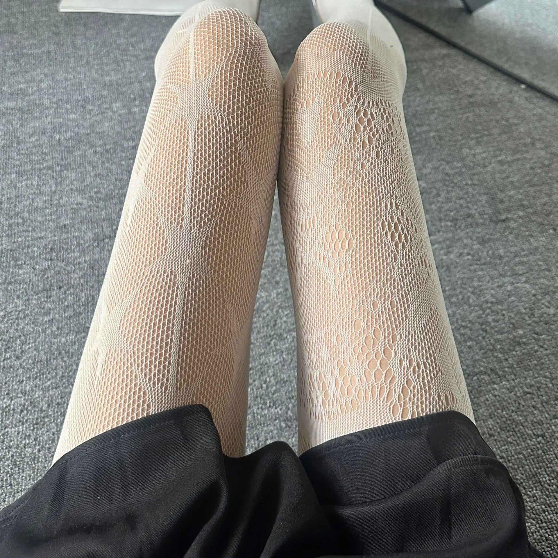Nylon Lace Star Pattern Pantyhose Mesh Tights - 5