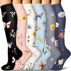 Nylon Polyester Elastane Knee High Compression Socks