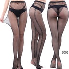 Nylon Spandex Jacquard Patterned Fishnet Pantyhose Tights