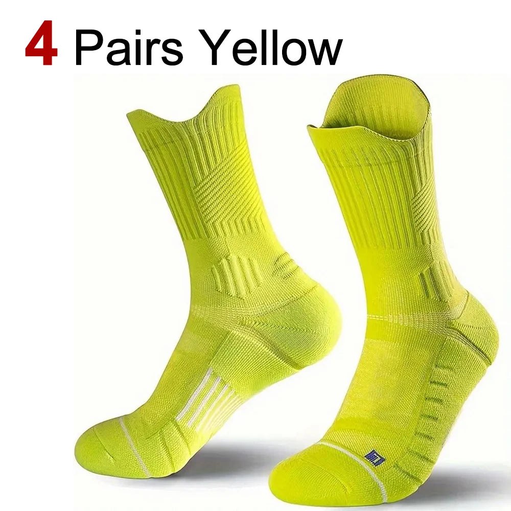 Nylon Spandex Crew Sports Socks for Men