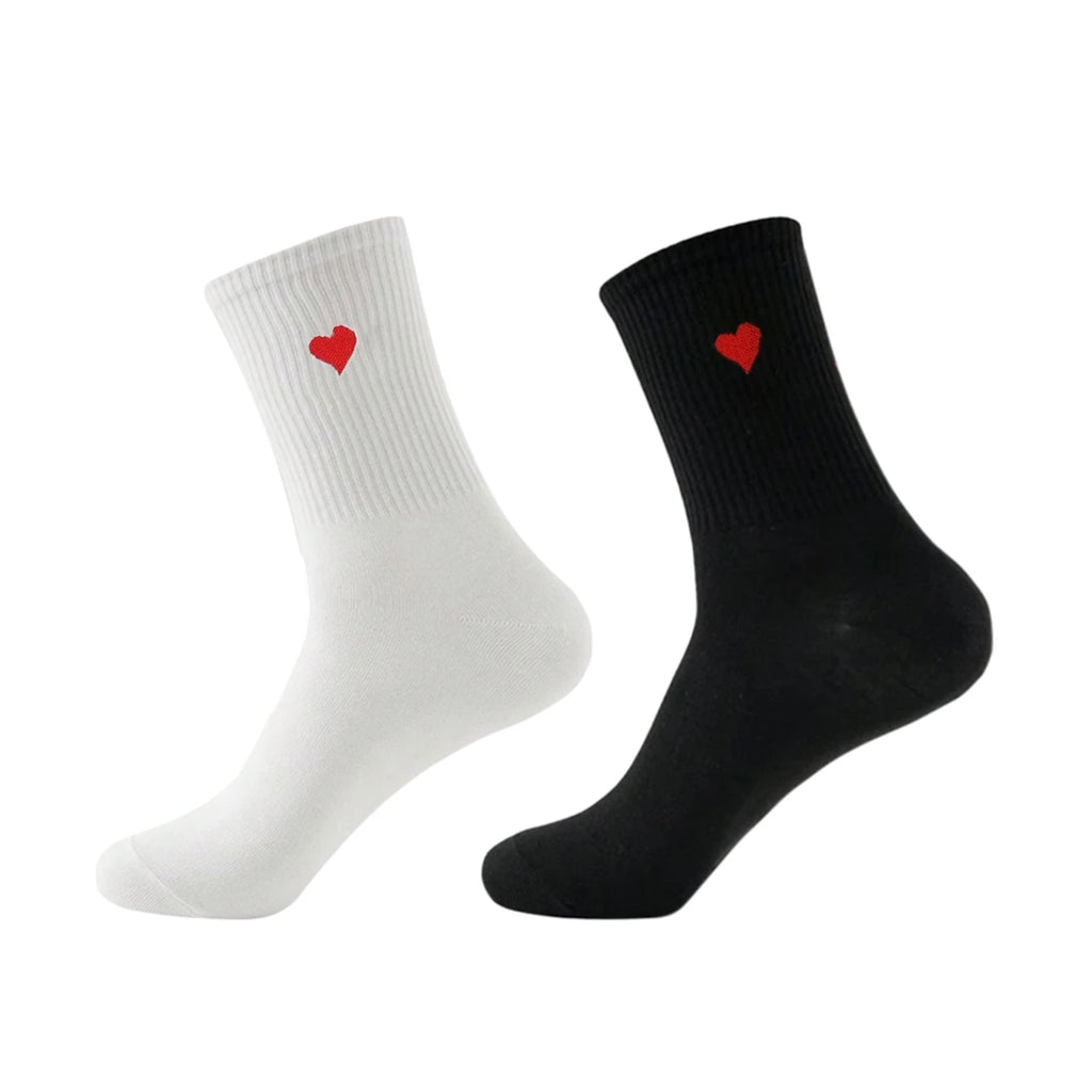 Polyester Elastane Crew Socks Graphic Casual Footwear