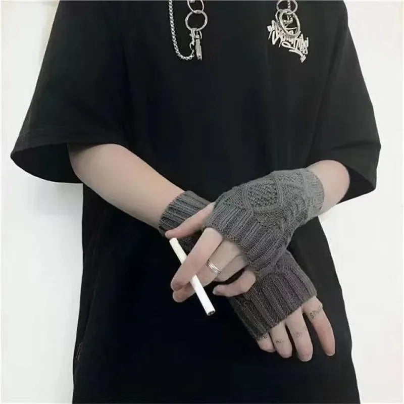 Acrylic Fingerless Wrist Gloves