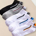 5 Pairs Polyester Spandex Low Tube Ankle Socks