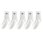 Polyester Elastane Knit Crew Socks