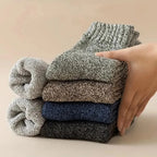 Thick Wool Blend Thermal Crew Socks 5 Pair Set