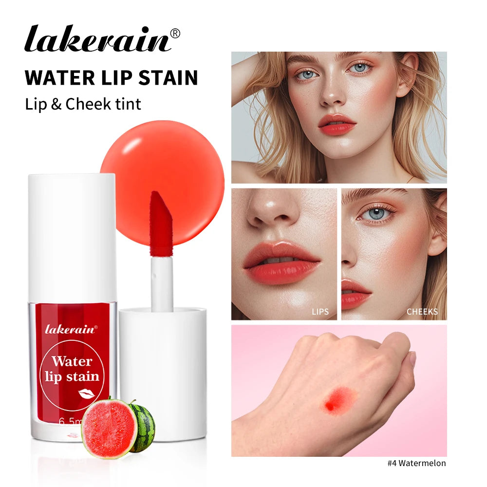 Waterproof Liquid Lip Stain And Cheek Tint