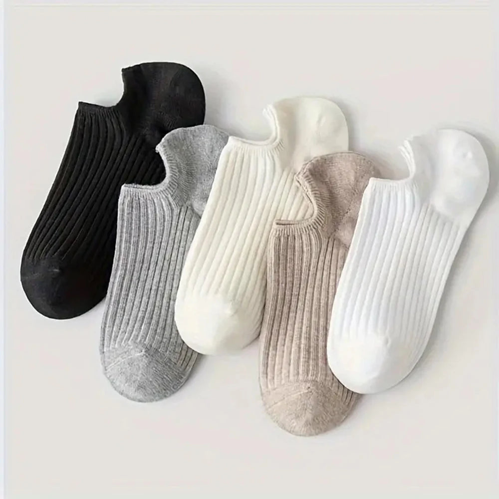 Polyester Elastane Low Tube Ankle Socks - 2