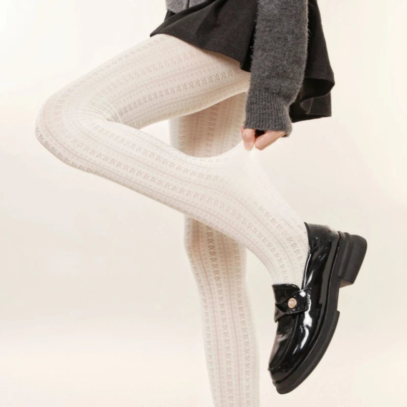 Nylon Lolita Jacquard Patterned Tights