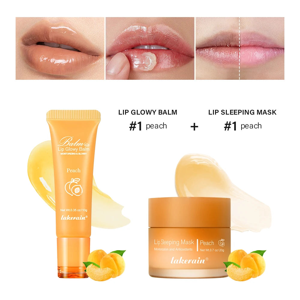 Moisturizing Lip Balm and Sleeping Mask Set