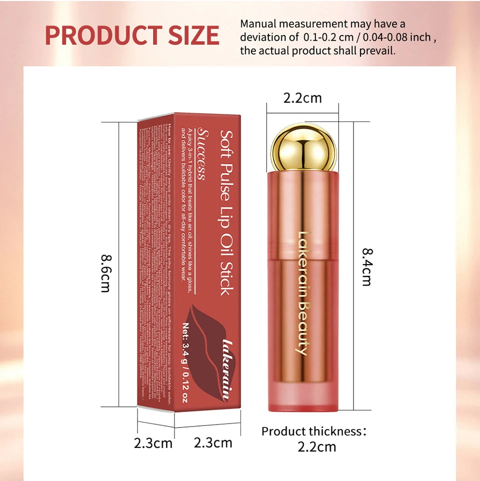 Tinted Lip Oil Stick Moisturizing Glossy Plumping Lipstick - 17