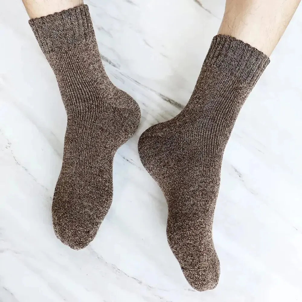 Wool Blend Thermal Crew Socks For Men