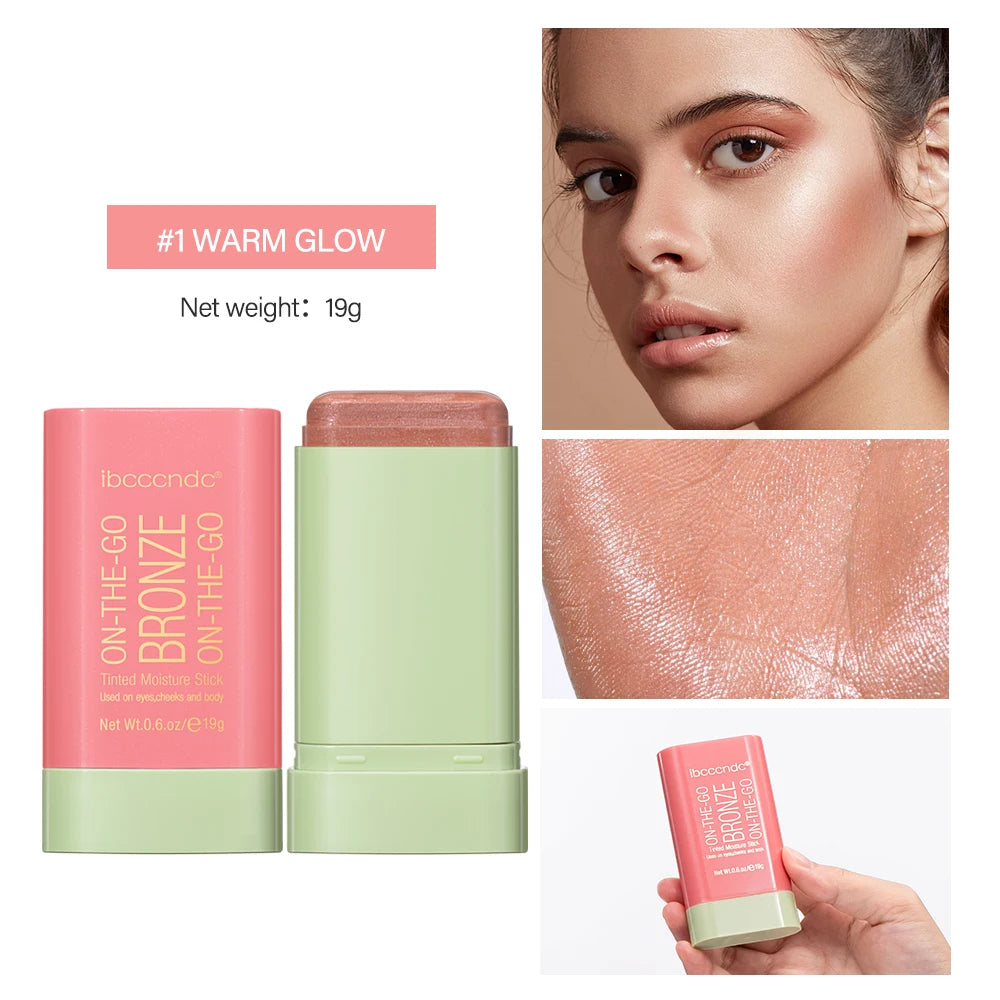 Cream Bronzer and Highlighter Multi Use Face and Body Makeup Stick