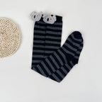 Striped Polyester Elastane Over The Knee Koala Socks