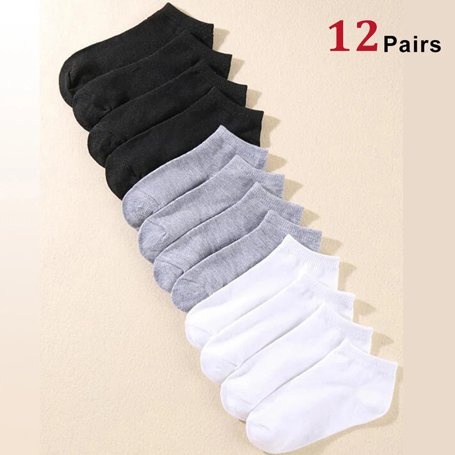 Mens Polyester Elastane Breathable No Show Ankle Socks