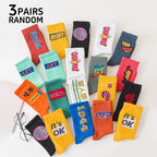 Polyester Elastane Knit Crew Socks