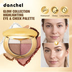 Powder Highlighter and Bronzer Face Makeup Palette