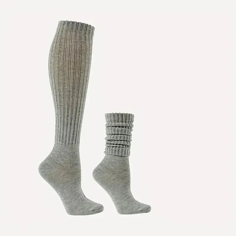 Polyester Elastane Knitted Calf Socks - 18