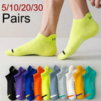 Men Breathable Polyester Ankle Socks Sports Invisible Casual Footwear