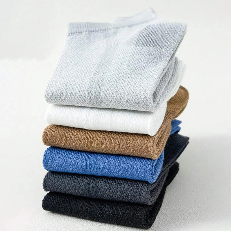 Cotton Polyester Ankle Socks Breathable Mesh Summer Casual Footwear