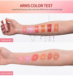 Waterproof Velvet Matte Liquid Blush with Mushroom Applicator