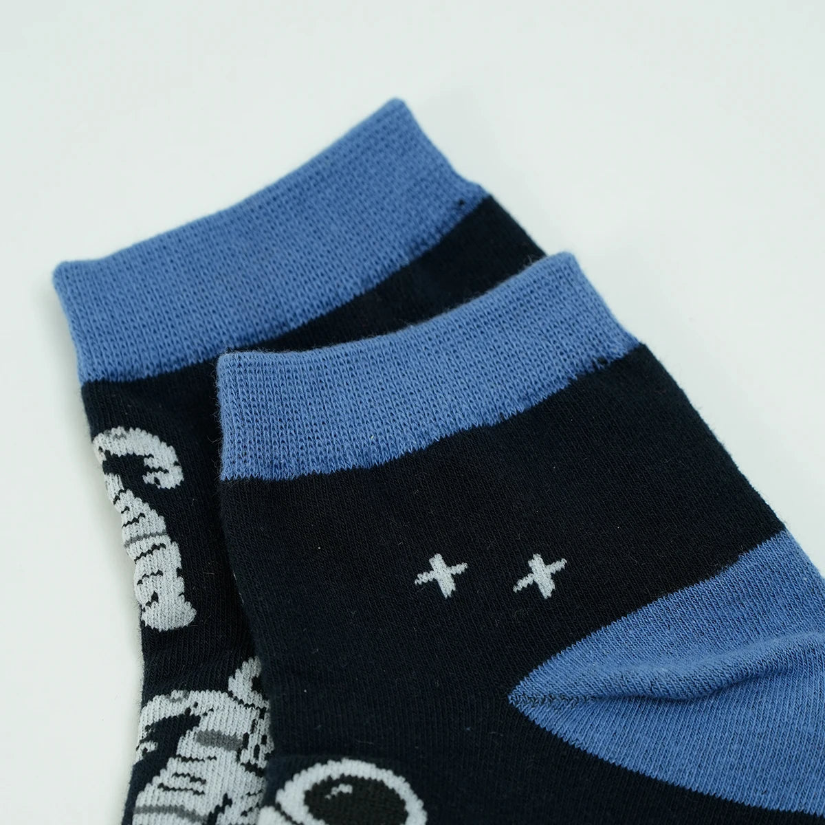 Cotton Blend Astronaut Print Ankle Socks