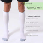 Nylon Polyester Compression Socks 20 30mmHg Circulation Support