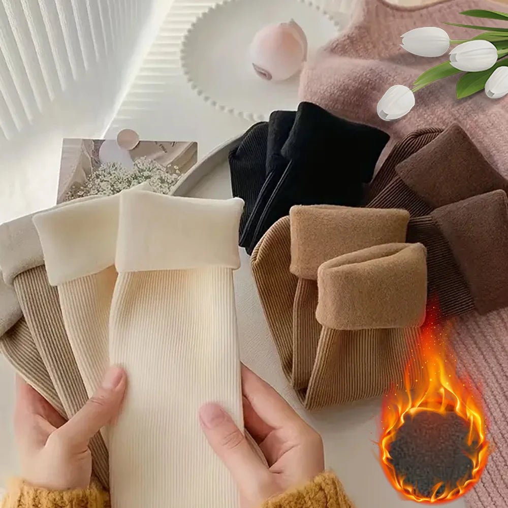 Polyester Elastane Thermal Socks For Women