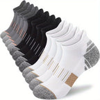 12 Pairs Breathable Polyester Spandex Athletic Sports Socks
