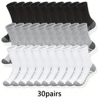 Polyester Elastane Blend Crew Socks