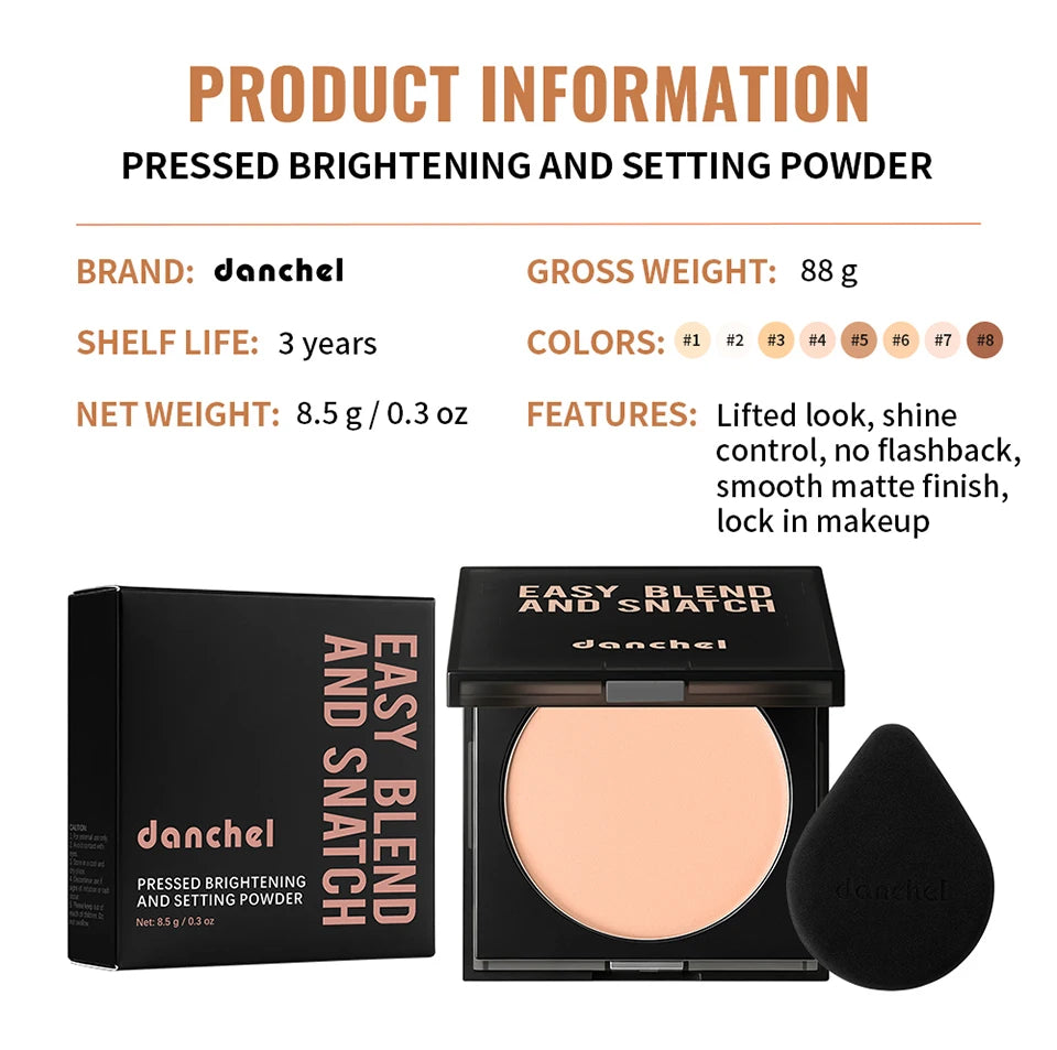Pressed Matte Face Setting Powder Oil Control Makeup - 16