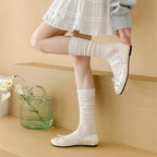 Cotton Blend Breathable Casual Socks For Women