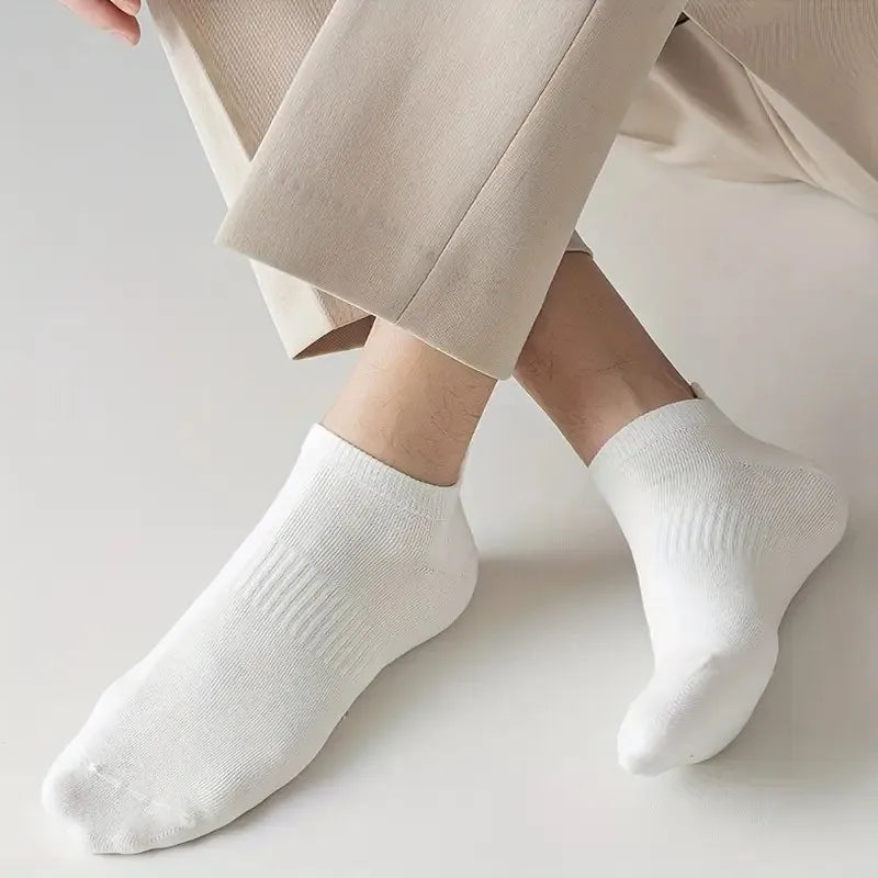 10 Pairs Mens Cotton Casual Ankle Socks